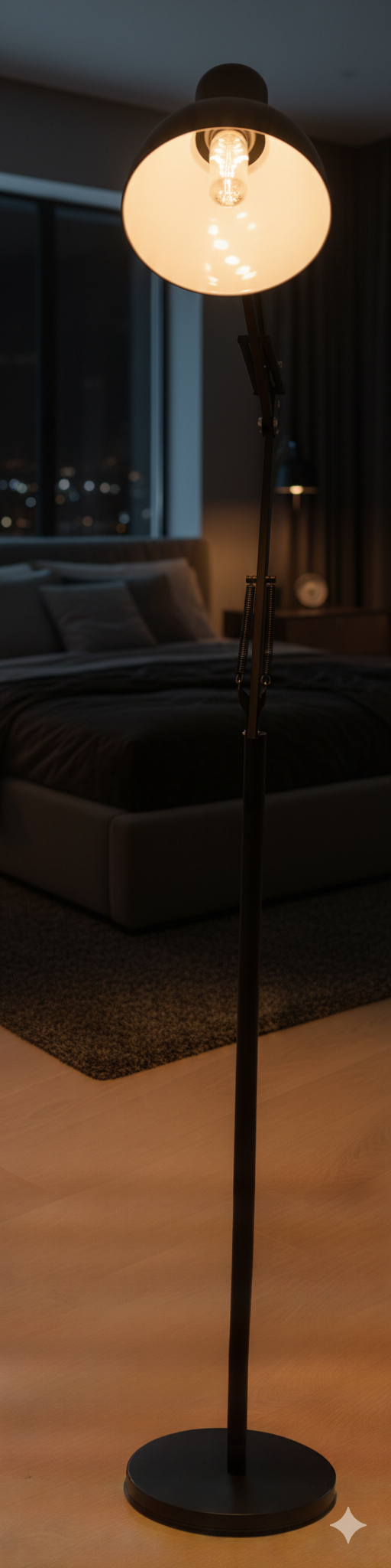 Minimalist Architect-Style Standing Desk Light for Home Office